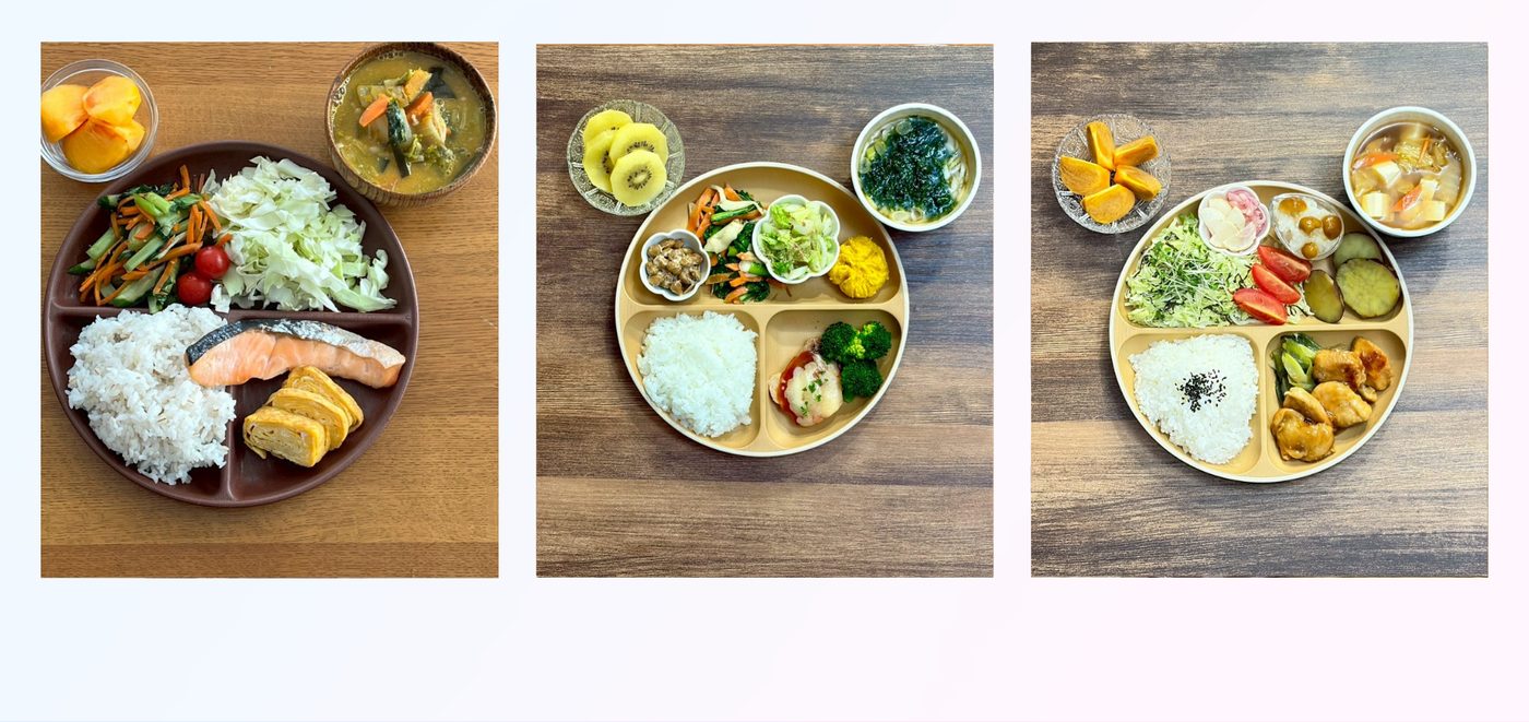 バランスの整った食事の例